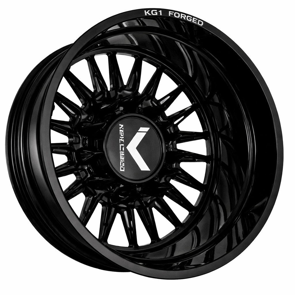KG1 KD064 Taze-KD Gloss Black 28x8.25 28" Dually Wheels