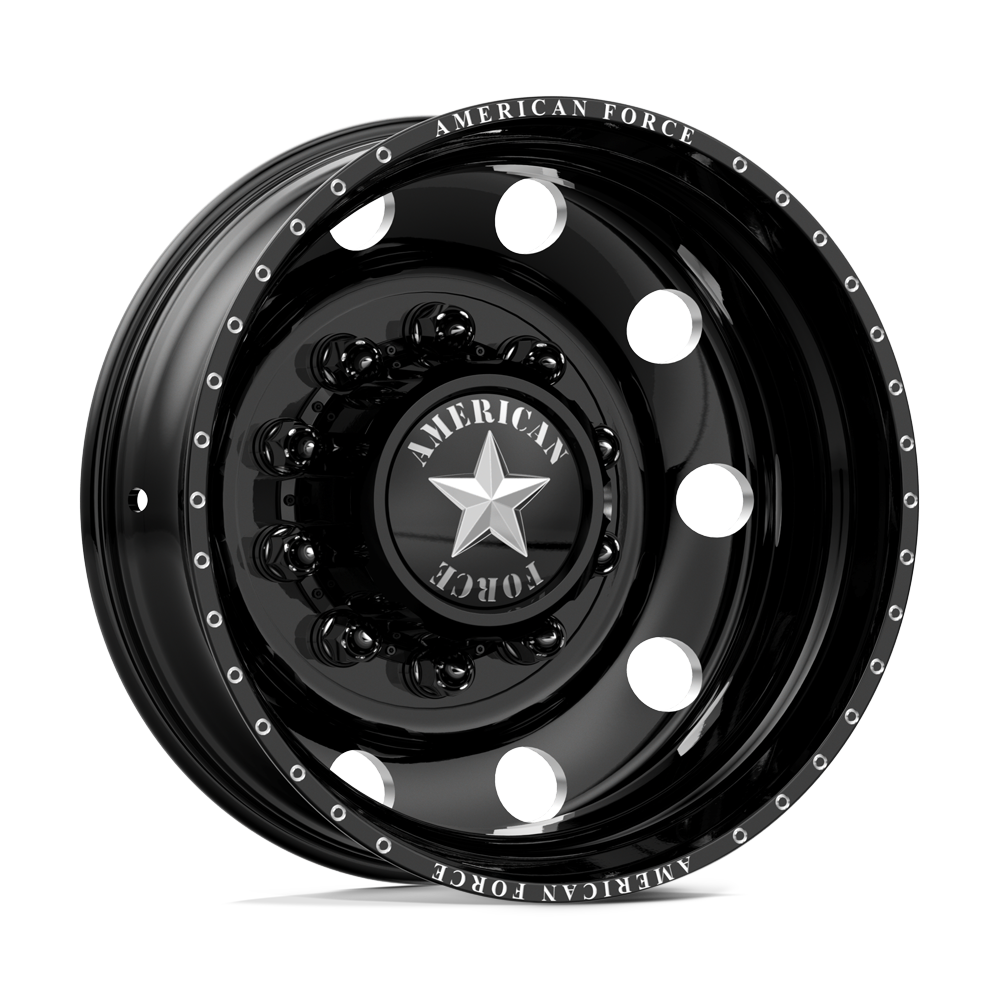 American Force Classic Gloss Black Milled 24x8.25 Toyo Tires Open Country RT Pro 315/50R24 24" Dually Package