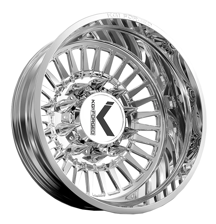 KG1 Czar-KD 24x8.25 Wheels & Atturo Tires Trail Blade MTS 35x13.50R24 Tires - 24" Dually Package