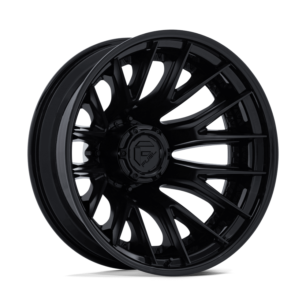Fuel Offroad Catalyst Matte Black Gloss Black Lip 20x8.25 20" Dually Wheels