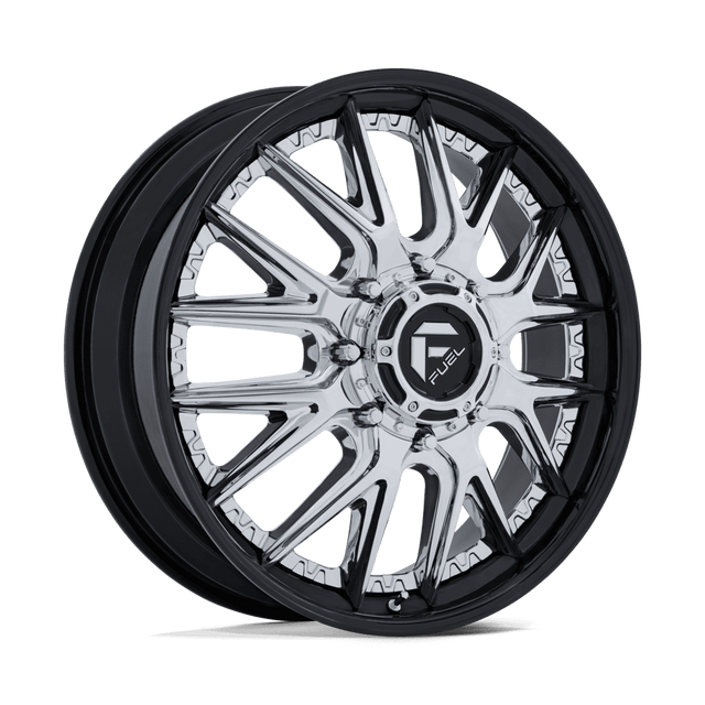 Fuel Offroad Catalyst Chrome Gloss Black Lip 20x8.25 20" Dually Wheels