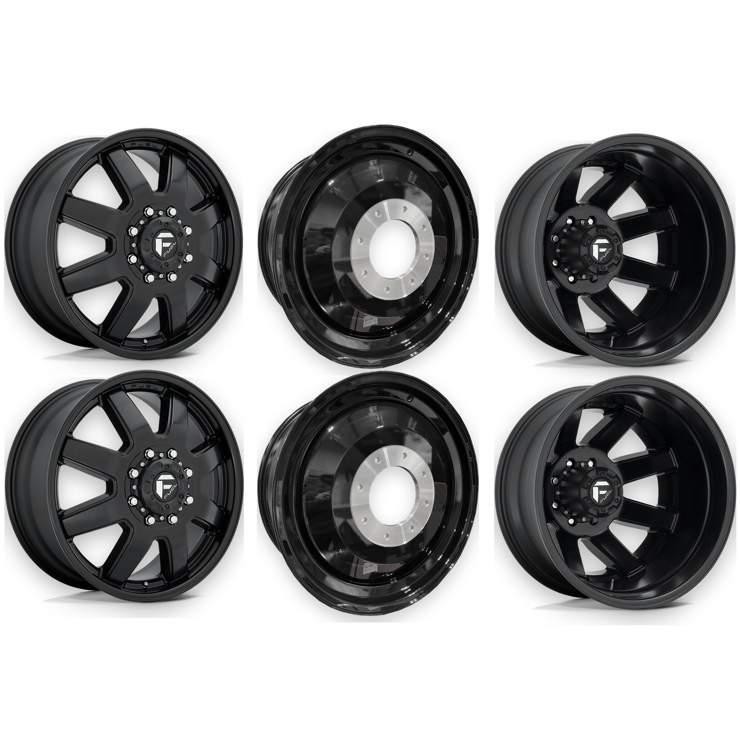 Fuel Offroad Maverick Satin Black 20x8.25 20" Dually Wheels