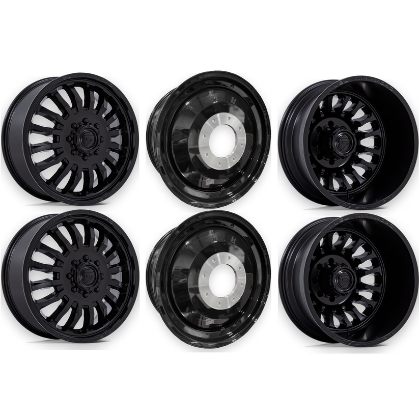 Fuel Offroad Arc 22x8.25 Wheels & Toyo Tires Open Country R/T Pro 35x12.50R22 Tires - 22" Dually Package