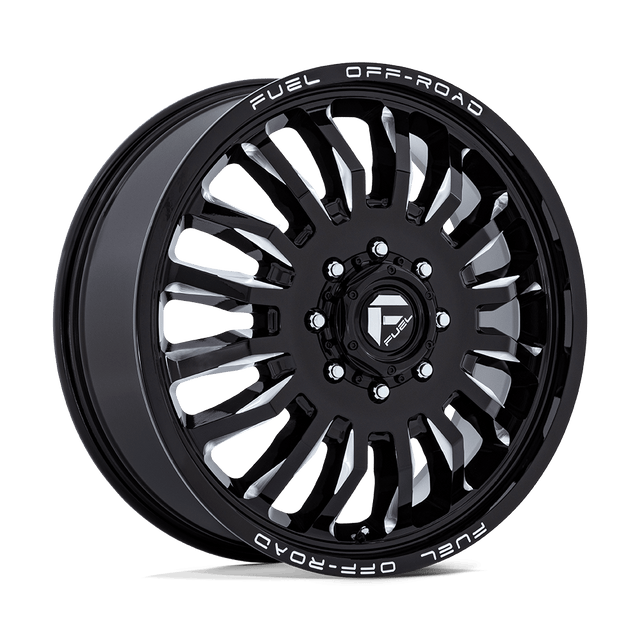 Fuel Offroad Arc Gloss Black Milled 20x8.25 20" Dually Wheels