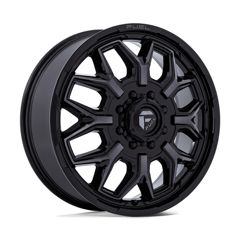 Fuel Offroad Flux 22x8.25 Wheels & Nitto Tires Recon Grappler A/T 35x12.50R22 Tires - 22" Dually Package