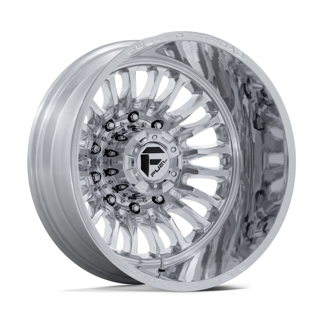 Fuel Offroad D891 Arc Polished 20x8.25 8x210 Dually Wheels