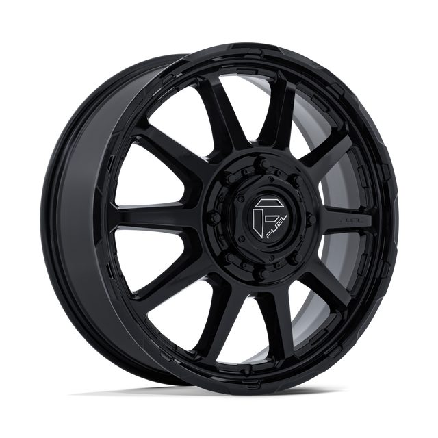 Fuel Offroad D911 Circuit Gloss Black 24x8.25 8x200 Dually Wheels