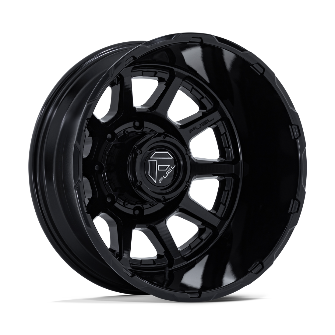 Fuel Offroad D911 Circuit Gloss Black 22x8.25 8x200 Dually Wheels