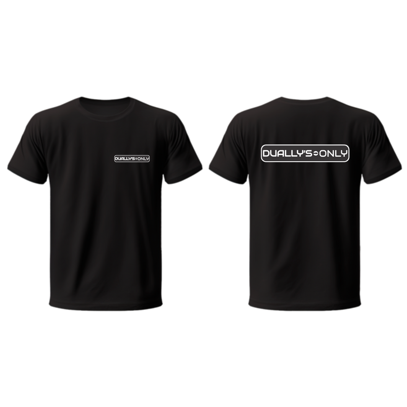 Dually's Only | T-Shirt | White Logo