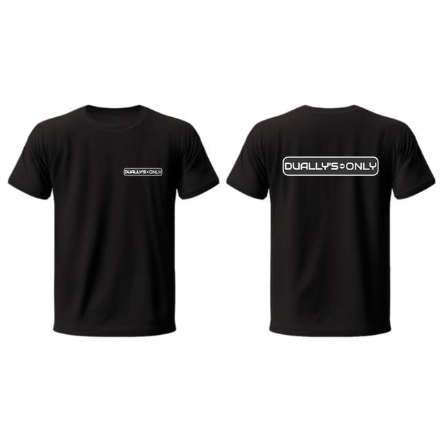 Dually's Only | T-Shirt | White Logo