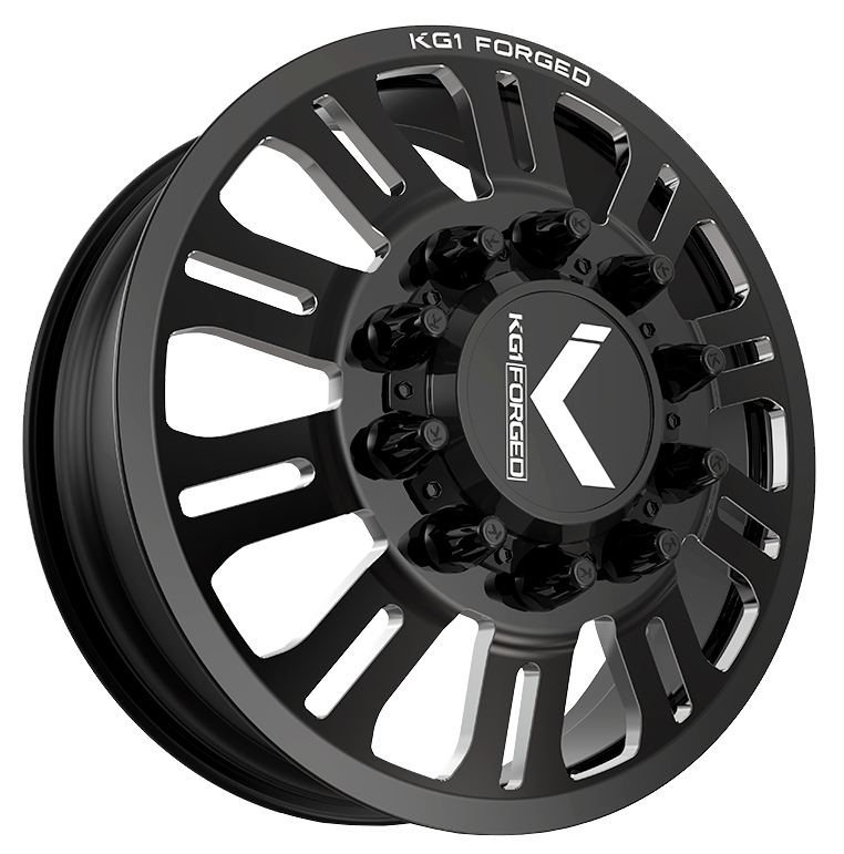 KG1 Duel-KD 22x8.25 Wheels & Venom Power Tires Trail Hunter R/T 37x12.50R22 Tires - 22" Dually Package