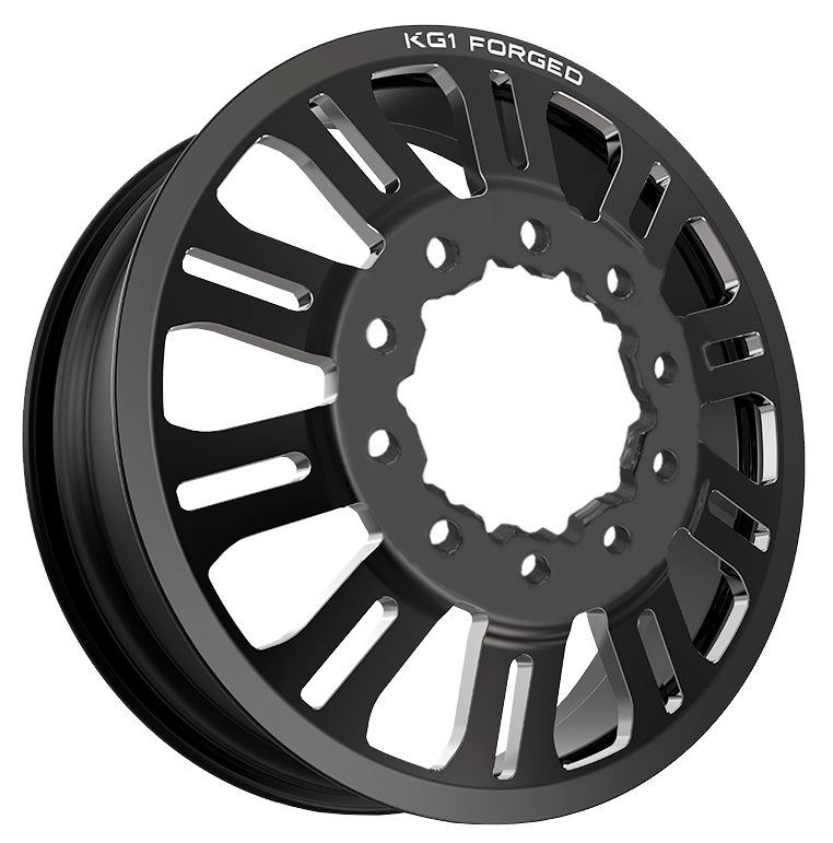 KG1 Duel-KD 22x8.25 Wheels & Venom Power Tires Trail Hunter R/T 37x12.50R22 Tires - 22" Dually Package