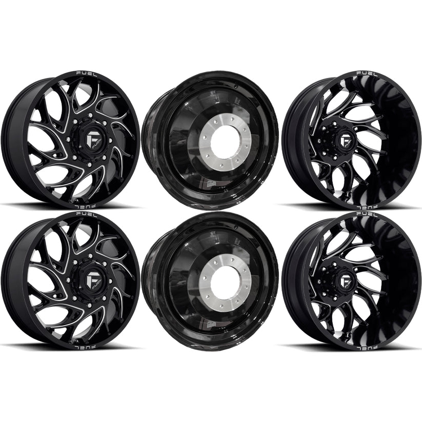 Fuel Offroad Runner Dually 20x8.25 Wheels & Nitto Tires Ridge Grappler 285/65R20 Tires - 20" Dually Package