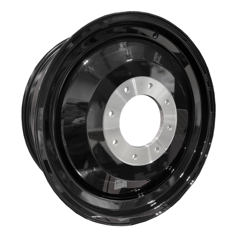 Fuel Offroad Catalyst Chrome Gloss Black Lip 24x8.25 24" Dually Wheels