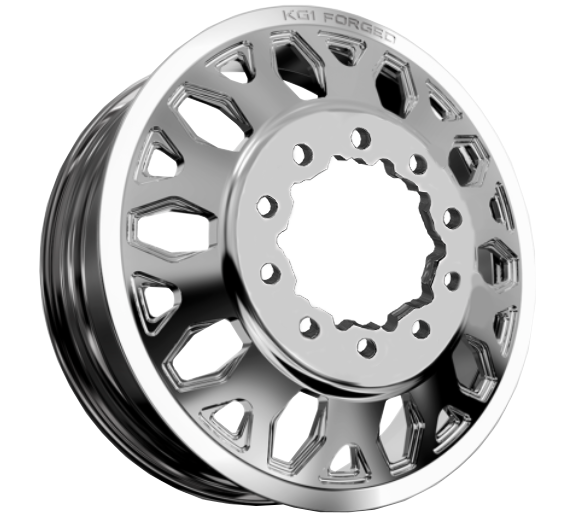 KG1 Honor-KD 22x8.25 Wheels & AMP Tires Terrain Attack R/T 35x12.50R22 Tires - 22" Dually Package