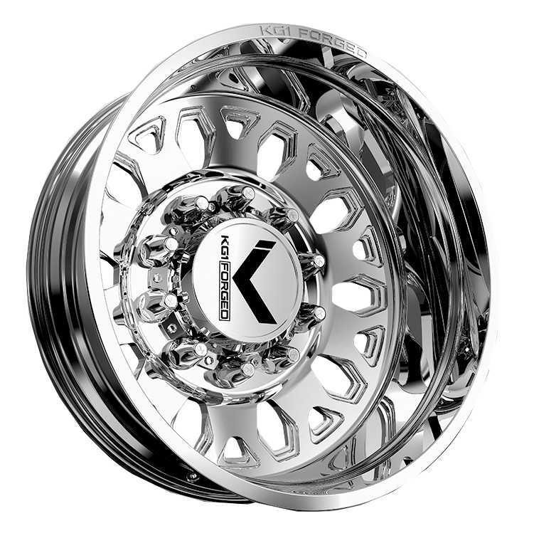 KG1 Honor-KD 22x8.25 Wheels & AMP Tires Terrain Attack R/T 35x12.50R22 Tires - 22" Dually Package