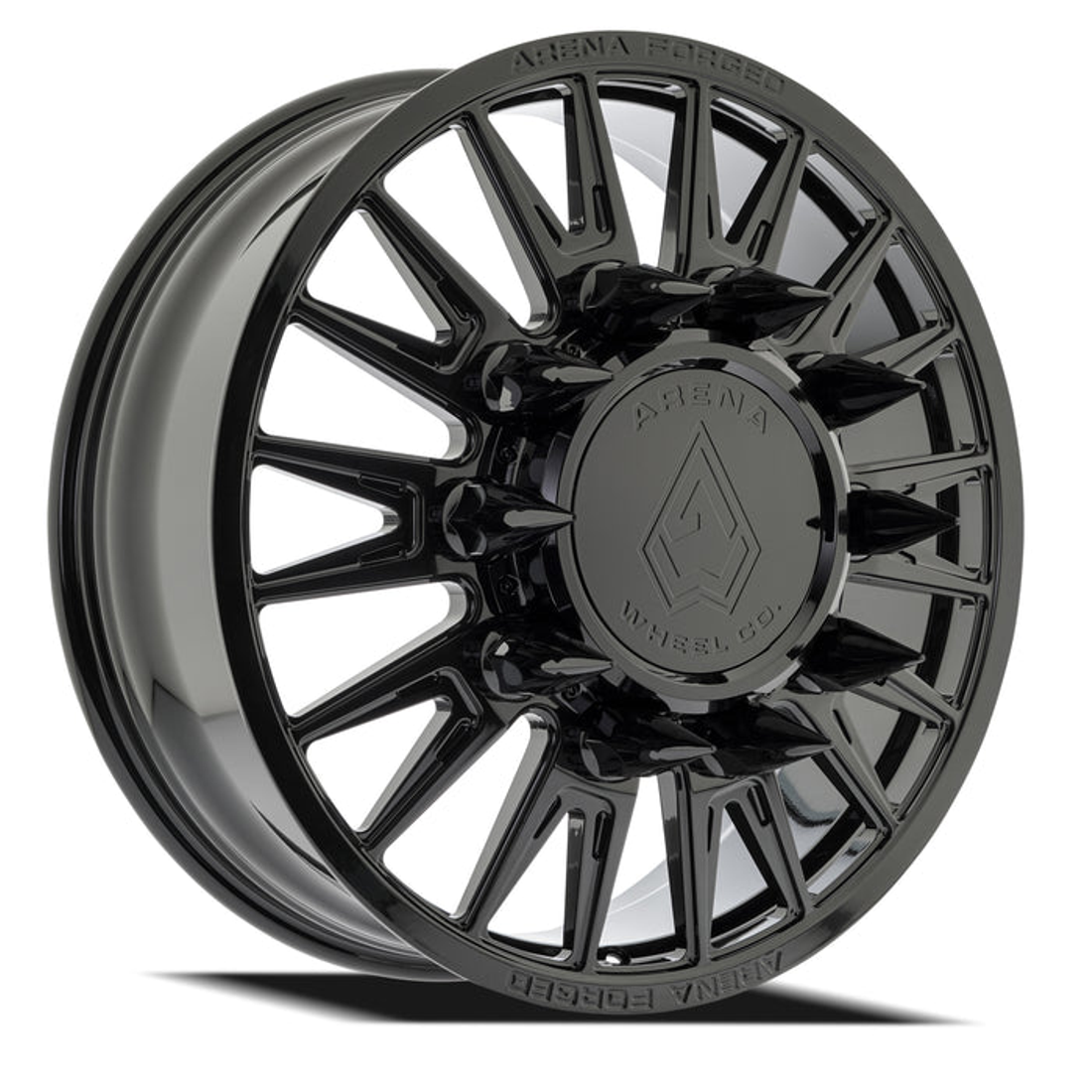 Arena Forged Imperial Gloss Black 24x8.25 8x200 Dually Wheels