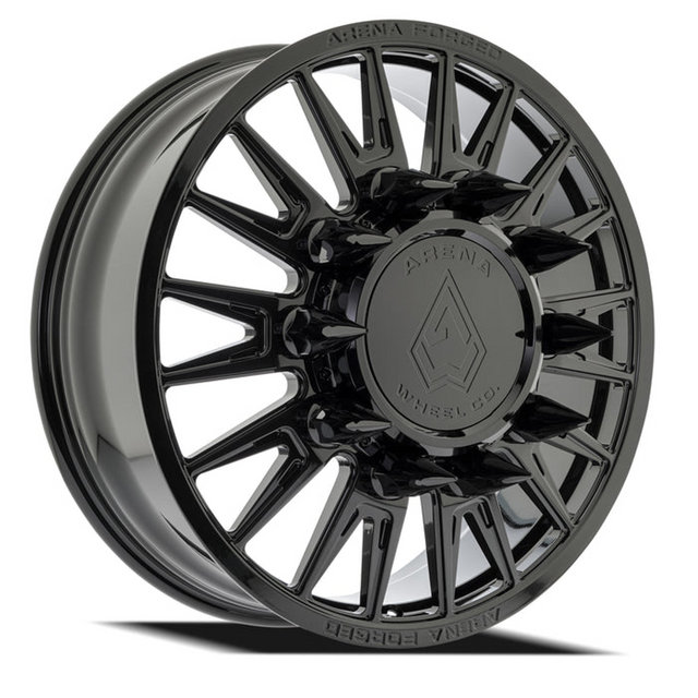 Arena Forged Imperial Gloss Black 24x8.25 8x210 Dually Wheels