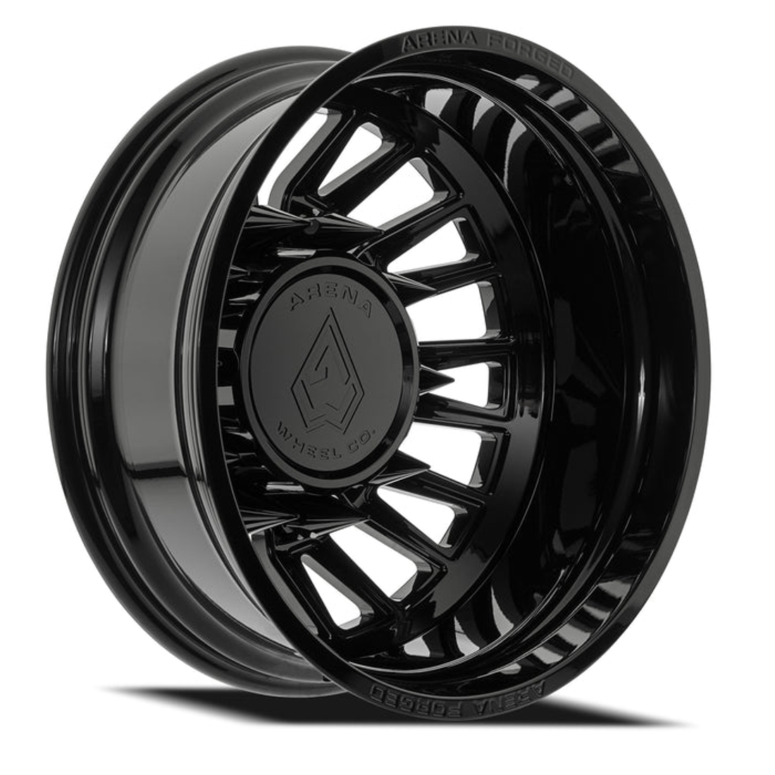 Arena Forged Imperial Gloss Black 24x8.25 8x200 Dually Wheels