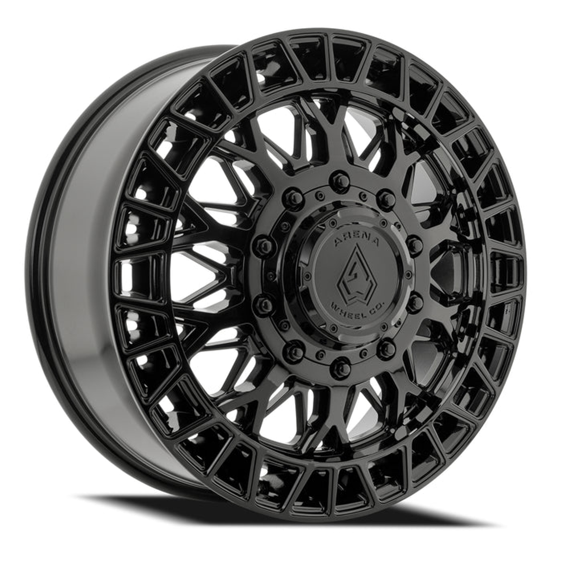 Arena Innovator Gloss Black 22x8.25 8x210 Dually Wheels