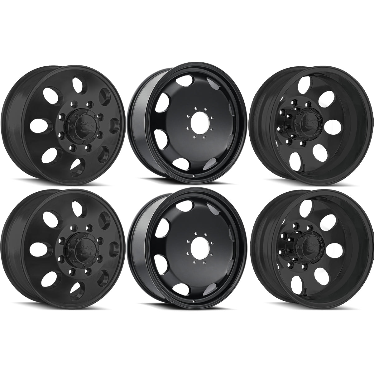 ION Alloy Type 167 Matte Black 17x6.5 17" Dually Wheels