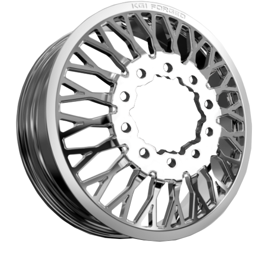 KG1 Jacked-KD 22x8.25 Wheels & Venom Power Tires Trail Hunter R/T 37x12.50R22 Tires - 22" Dually Package