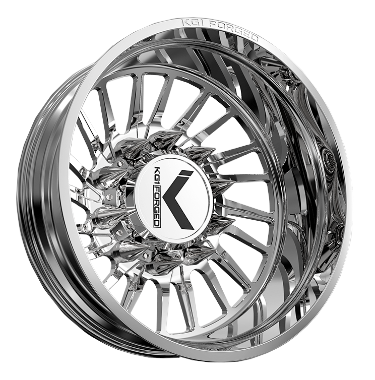 KG1 Javelin-KD 22x8.25 Wheels & AMP Tires Terrain Attack R/T 35x12.50R22 Tires - 22" Dually Package