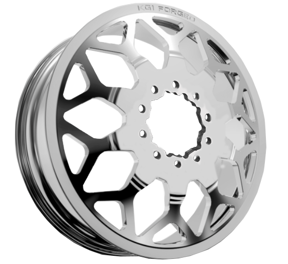 KG1 KD016 Luxor-KD Polished 30x8.25 30" Dually Wheels