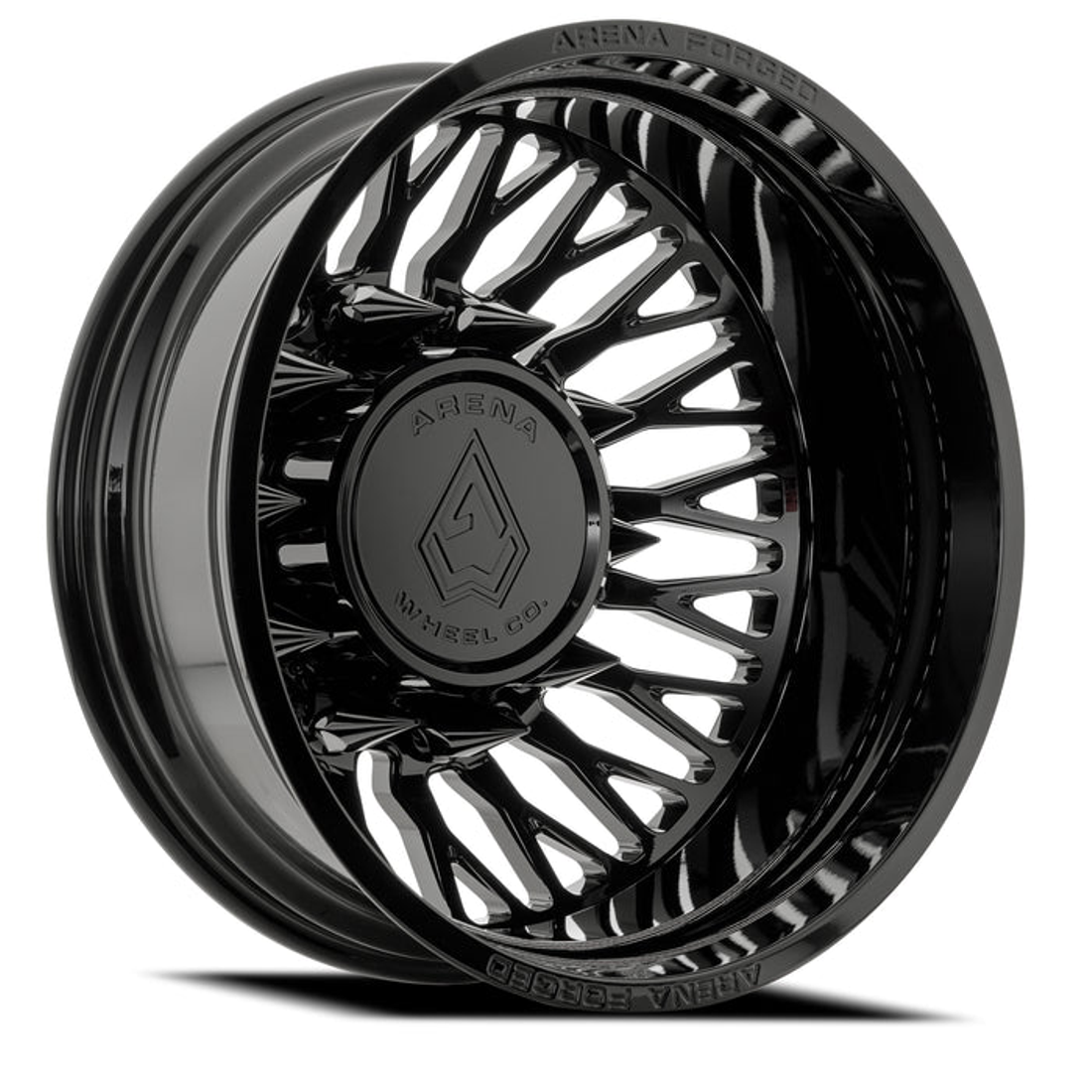 Arena Forged Maximus Gloss Black 22x8.25 8x200 Dually Wheels