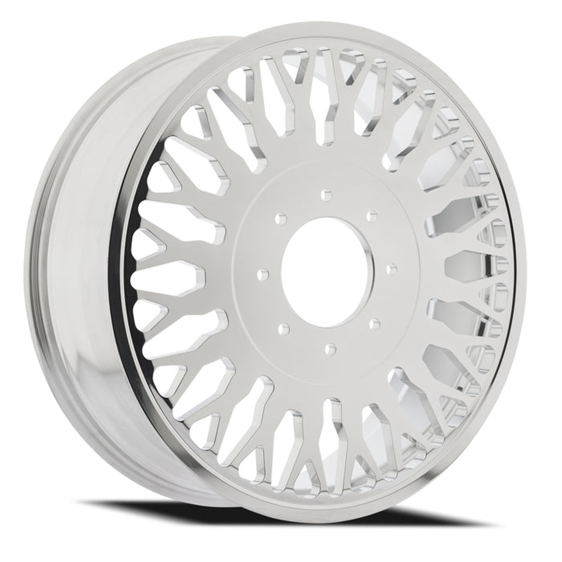 Arena Forged Maximus Milled And Polished 22x8.25 10x225 Dually Wheels