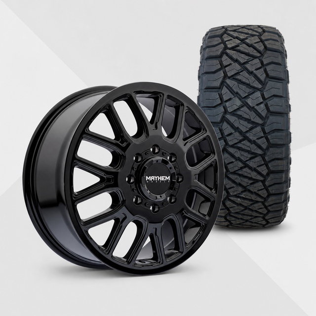 Mayhem Cogent Dually 20x8.25 Wheels & Nitto Tires Ridge Grappler 35x13.50R20 Tires - 20" Dually Package