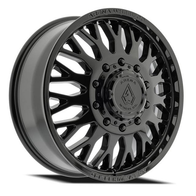 Arena Monarch Gloss Black 24x8.25 8x210 Dually Wheels