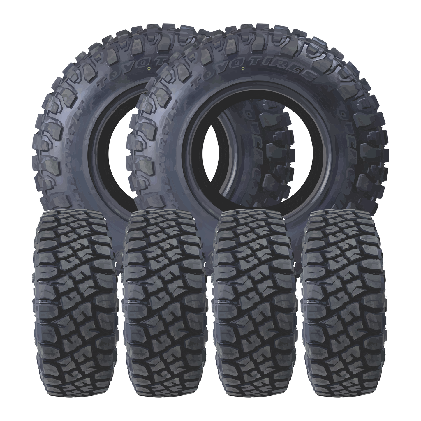 KG1 Honor-KD 22x8.25 Wheels & Toyo Tires Open Country RT Pro 37x13.50R22 Tires - 22" Dually Package