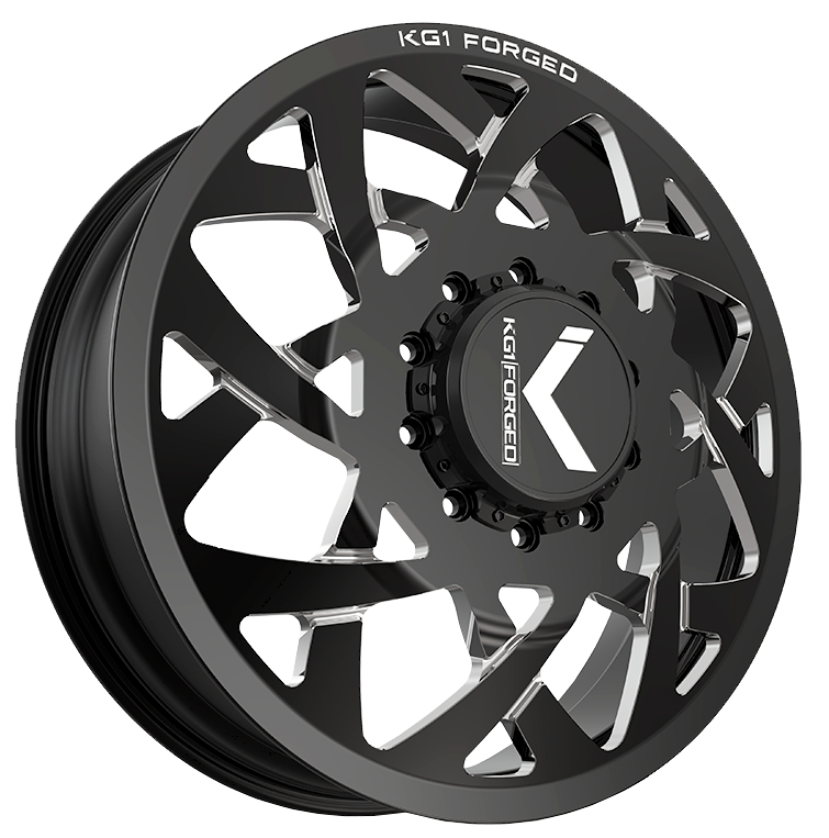 KG1 Orbital-KD 24x8.25 Wheels & Kenda Tires Klever R/T 35x12.50R24 Tires - 24" Dually Package