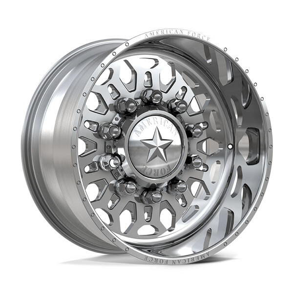 American Force 6N29 Overhaul SD Polished 24x11 8x200 Dually Wheels
