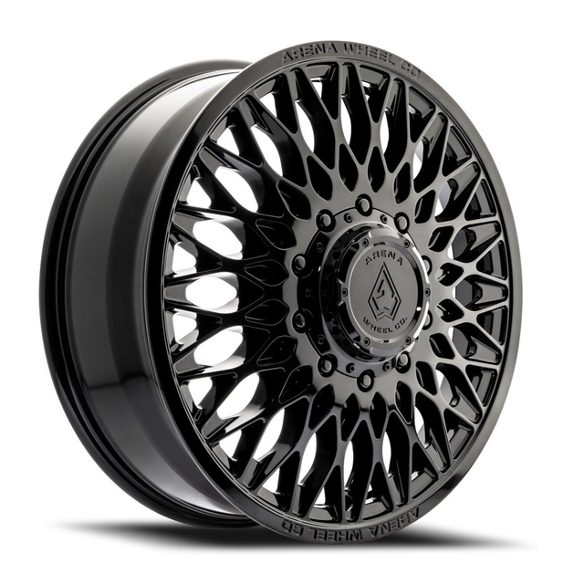 Arena A146 Paragon Gloss Black 24x8.25 10x225 Dually Wheels