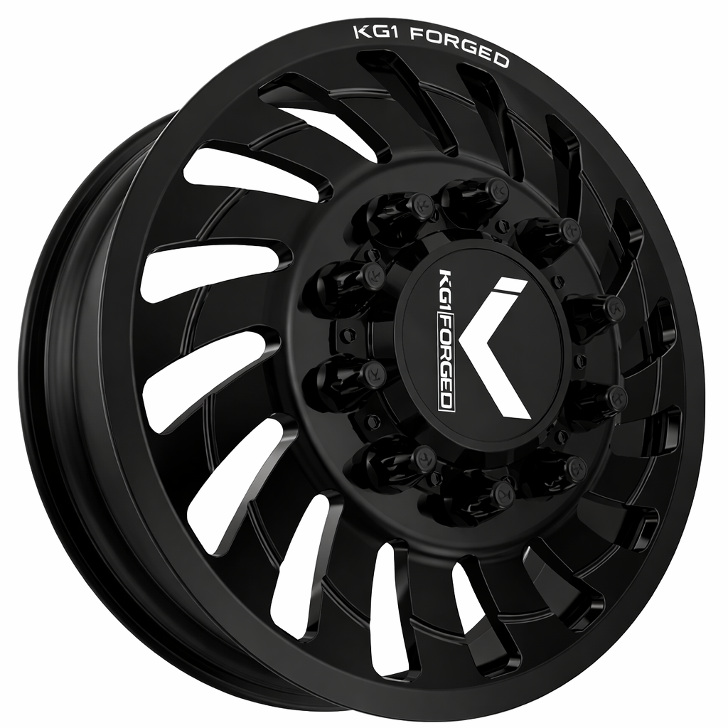 KG1 Razor-KD 24x8.25 Wheels & Atturo Tires Trail Blade MTS 37x13.50R24 Tires - 24" Dually Package