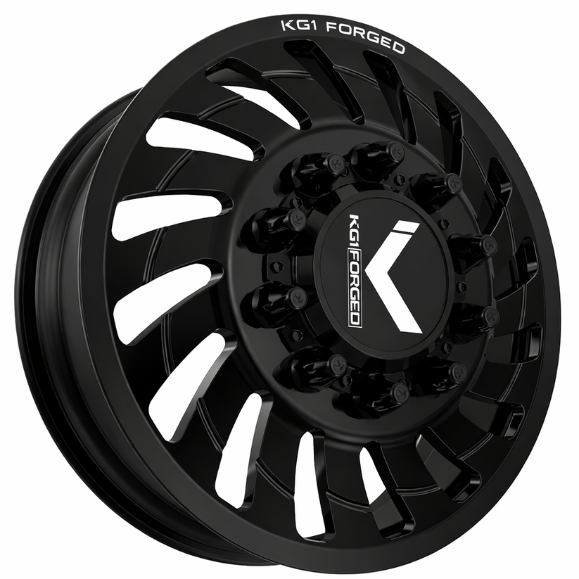 KG1 KD005 Razor-KD Gloss Black 24x8.25 24" Dually Wheels