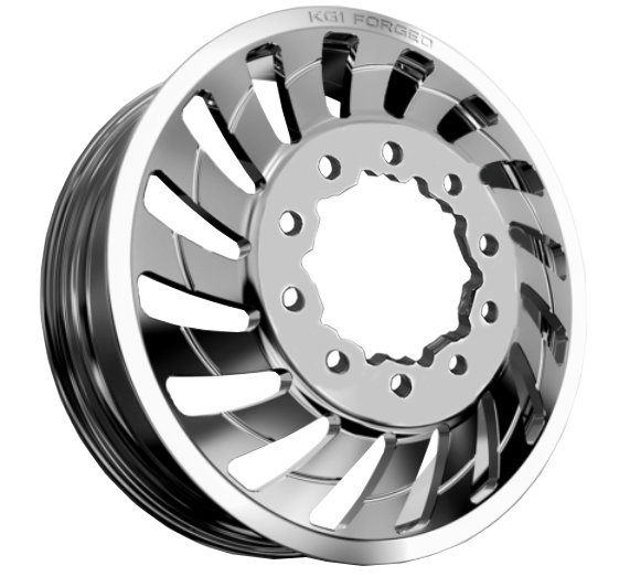 KG1 Razor-KD 24x8.25 Wheels & AMP Tires Terrain Attack R/T 35x13.50R24 Tires - 24" Dually Package