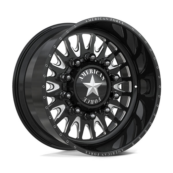 American Force 6N28 Reactor SD Gloss Black Milled 26x16 8x170 Dually Wheels
