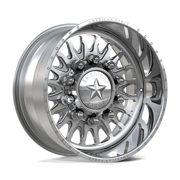 American Force 6N28 Reactor SD Polished 22x10 8x200 Dually Wheels