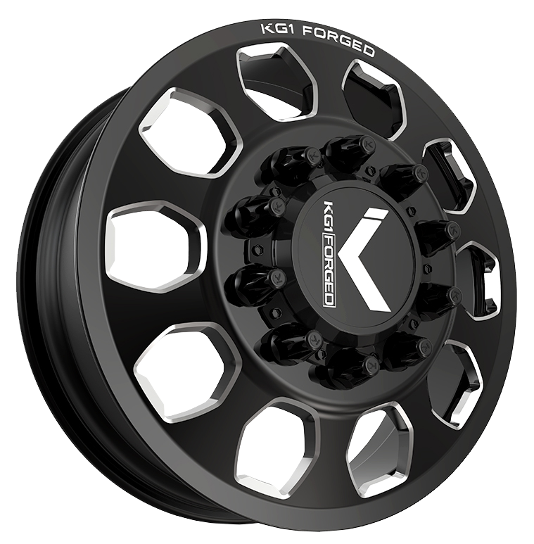 KG1 Sarge-KD 22x8.25 Wheels & AMP Tires Terrain Attack R/T 35x12.50R22 Tires - 22" Dually Package