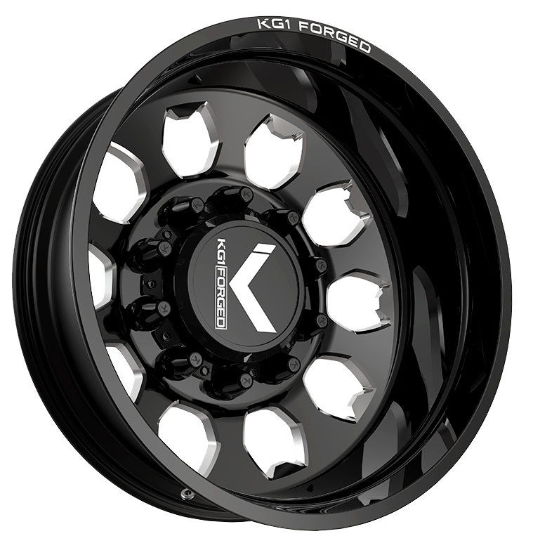 KG1 Sarge-KD 22x8.25 Wheels & AMP Tires Terrain Attack R/T 35x12.50R22 Tires - 22" Dually Package