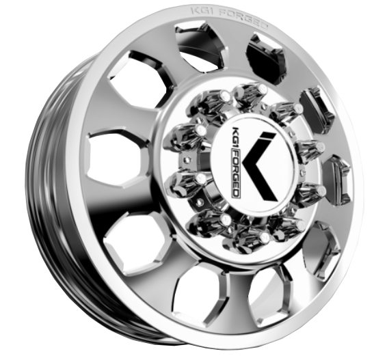 KG1 KD003 Sarge-KD Polished 22x8.25 22" Dually Wheels