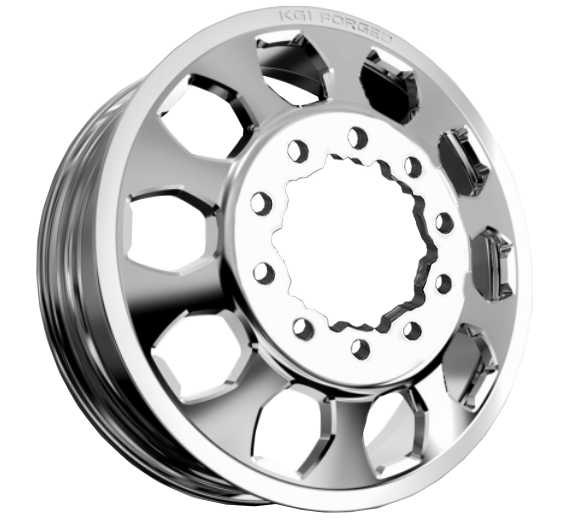KG1 KD003 Sarge-KD Polished 22x8.25 22" Dually Wheels