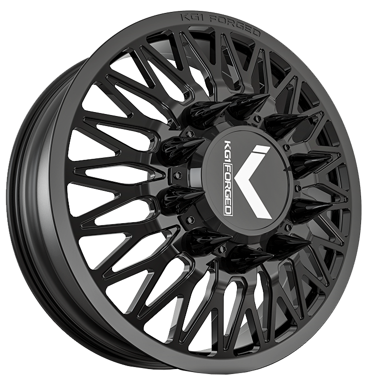 KG1 KD059 Seismic-KD Gloss Black 24x8.25 24" Dually Wheels