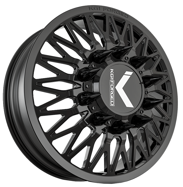 KG1 KD059 Seismic-KD Gloss Black 24x8.25 24" Dually Wheels