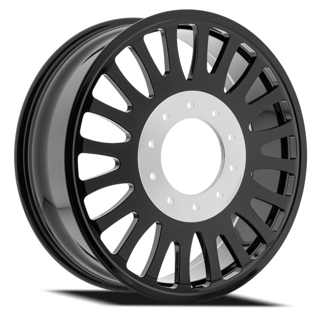 Arena Forged Shoreline Gloss Black 24x8.25 8x210 Dually Wheels