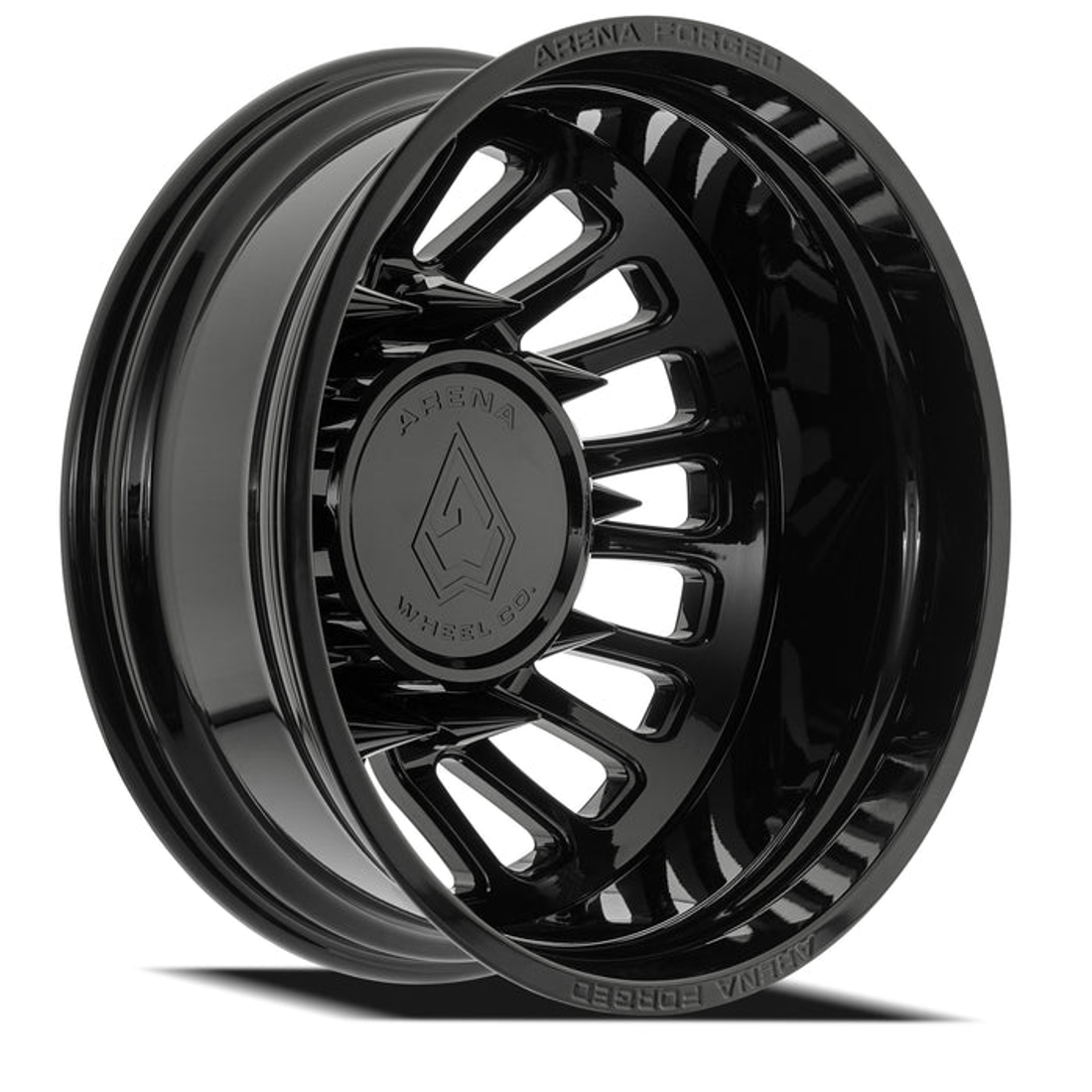 Arena Forged Shoreline Gloss Black 22x8.25 8x200 Dually Wheels