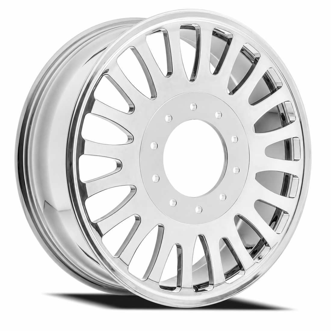 Arena Forged Shoreline Milled And Polished 24x8.25 8x200 Dually Wheels